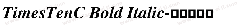 TimesTenC Bold Italic字体转换